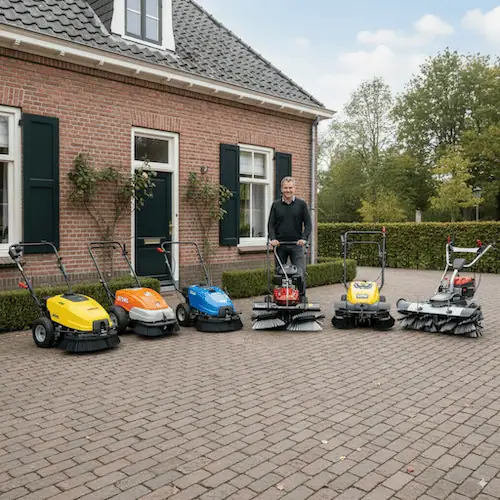 Veegmachines getest